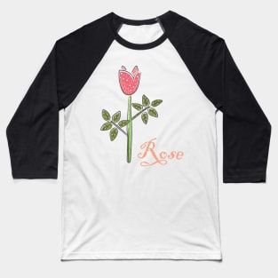 Rose Baseball T-Shirt